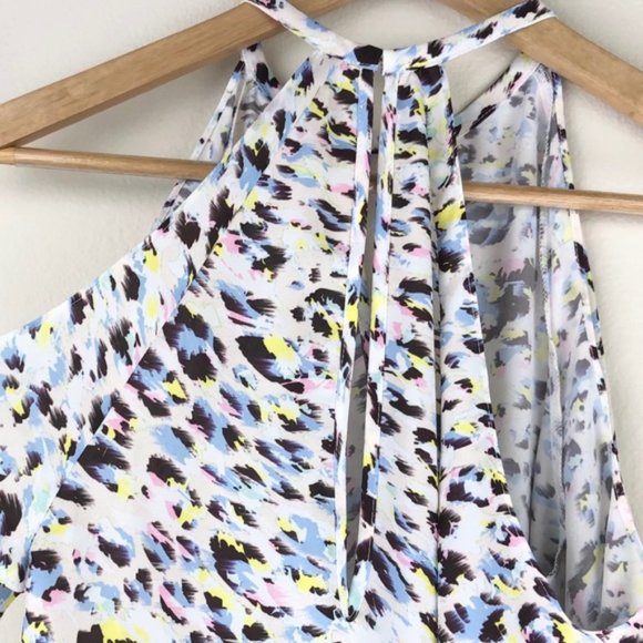 Amanda Uprichard Celia Cold-Shoulder Keyhole Top I Sz S - Picture 8 of 10